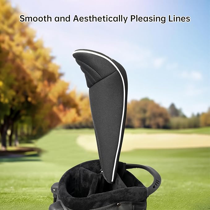 Golf Club Head Covers with Zipper - Image 4