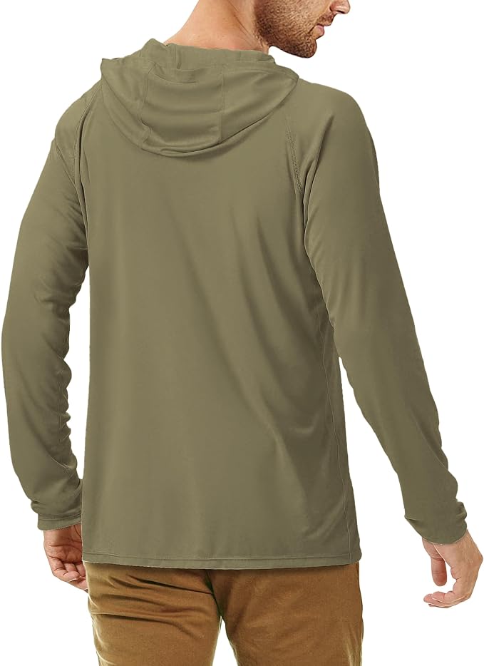 Roadbox UPF 50+ Fishing Shirts for Men, Long Sleeve UV Sun Protection Hoodie - Image 3