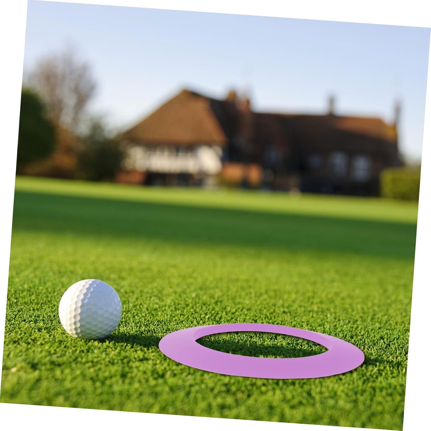 Happyyami Golf Putting Cup Ring Golf Hole Target Circles Silicone Golfs Green Hole Cup Rings Golf Training Tool