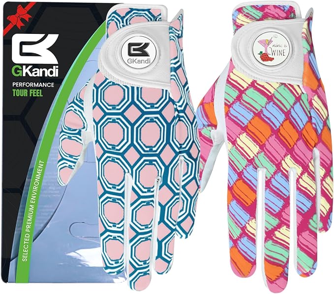 Ladies Golf Gloves Women Right Handed Golfer Left Hand Value 2 Pack by Unknown