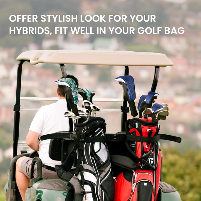 FINGER TEN Golf Club Head Covers Woods Hybrids 1/2/3/4 Pack, Headcovers Men - Image 6