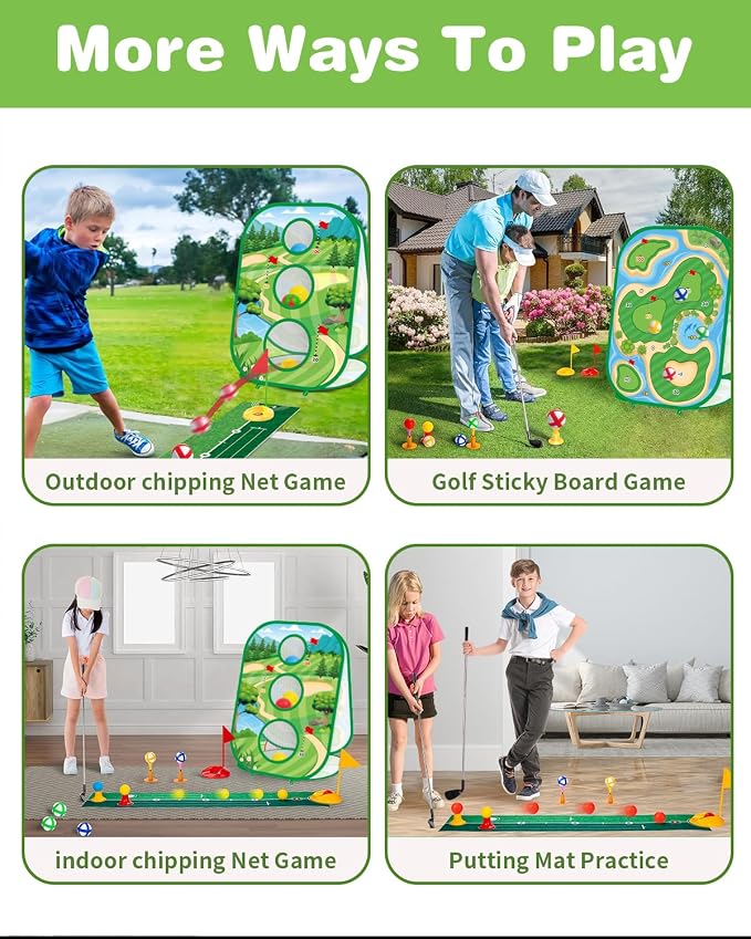 4-In-1 Kids Sticky Golf Games Set - Image 2