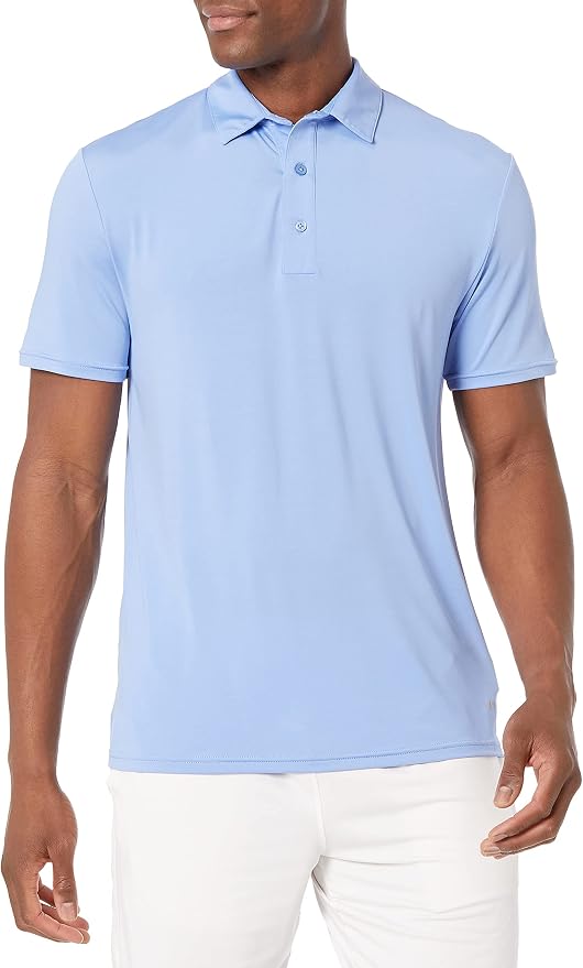 Amazon Essentials mens Slim-Fit Quick Dry Tech Stretch Lightweight Golf Polo by AmazonEssentials