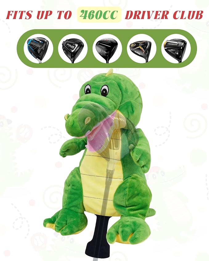 Big Teeth Funny Plush Driver Headcover Animal, Groundhog Gopher Penguin Driver - Image 4