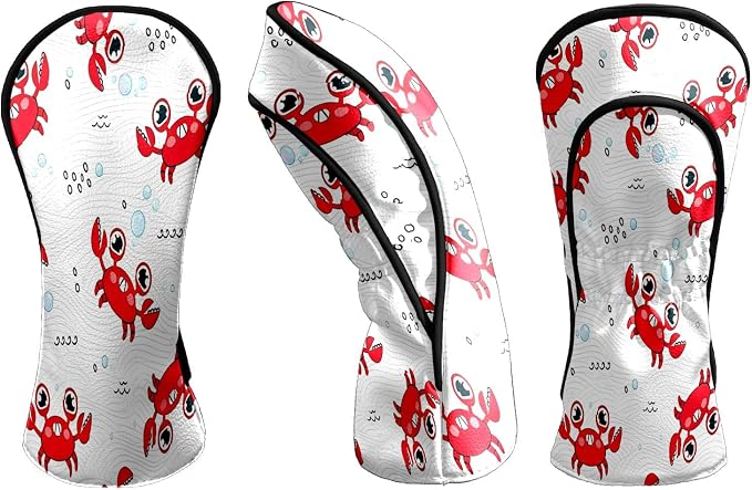 Premium Leather Golf Club Headcovers, Mango Pattern Fits Driver Hybrid Fairway - Image 8