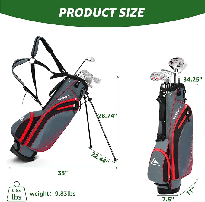 8 Pieces Complete Golf Club Set - Image 6
