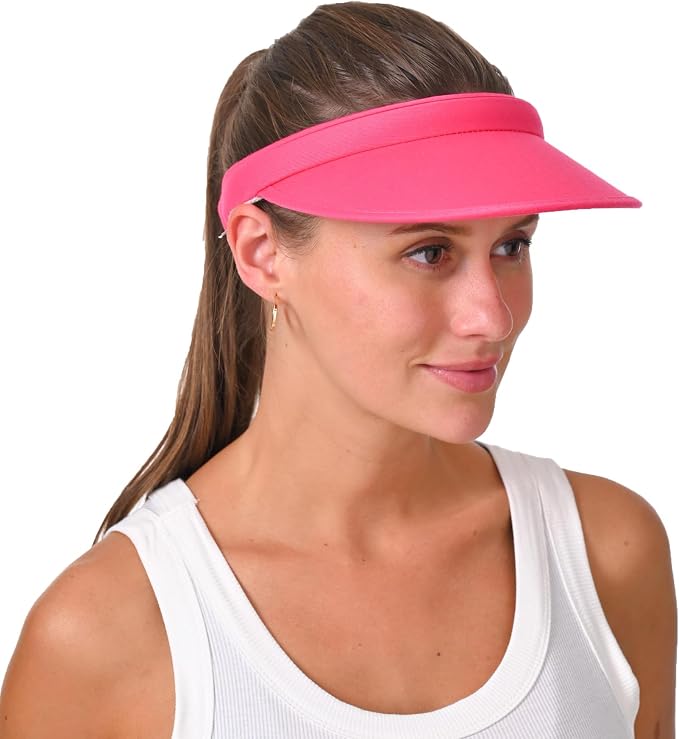 2 Pack Sun Visor Hats Women Men Clip On Wide Brim Visors Hat Outdoor Sports - Image 3