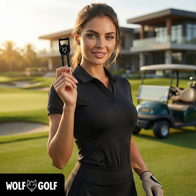 Wolf Golf Towels Divot Repair Tool | 6-in-1 Premium Divot Tool - Image 5