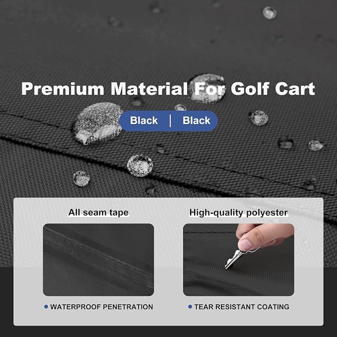 Explore Land Waterproof Golf Cart Cover Universal Fits - Image 5