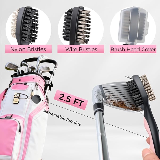 Pink Golf Accessories for Women, Acrylic Paint Ink 16 Pcs Golf Essentials Kit - Image 2