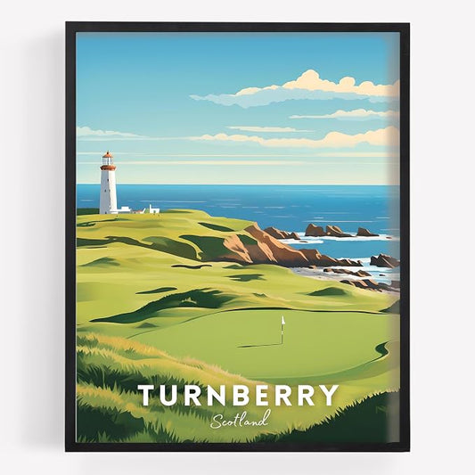 Golf Course Premium Giclee Fine Art Prints by VintBo