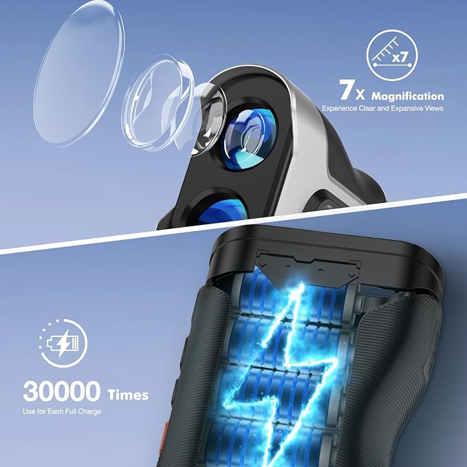 LAZYCAT Golf Rangefinder with Slope, 1200 Yards Laser Range Finder Golfing - Image 7