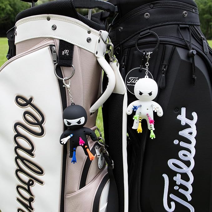Golf Tee Holder, Ninja Portable Funny Golf Tees Holder Keychain Golf Gift Golf - Image 8