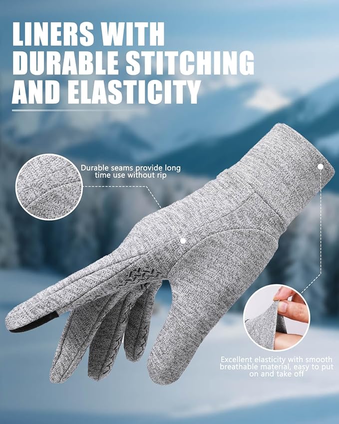 Aegend Lightweight Winter Gloves - Image 4