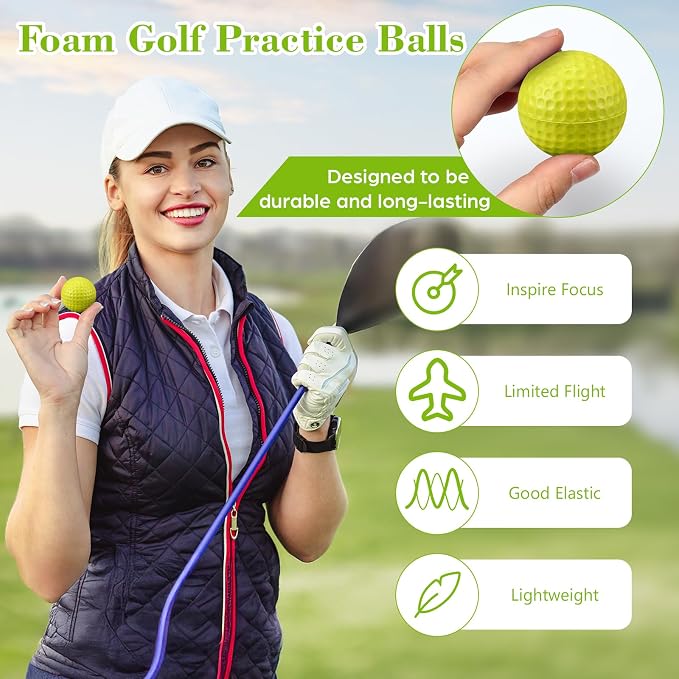 12 Pcs Foam Golf Practice Balls Soft Foam Balls - Image 3