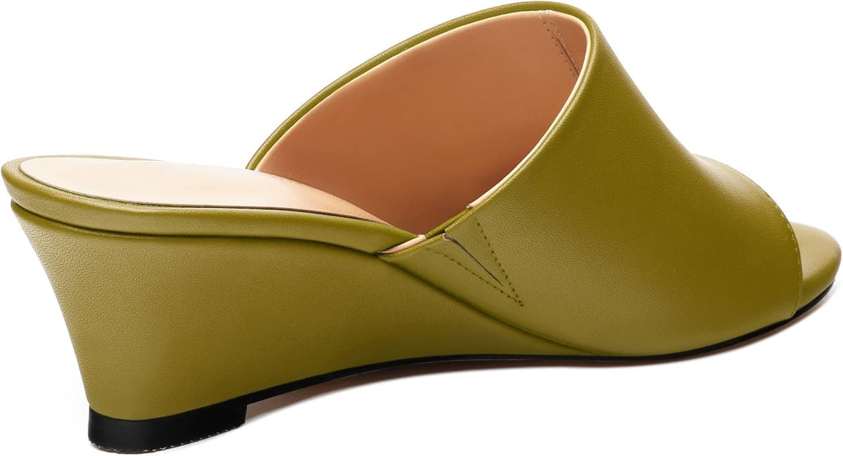 Wedge Sandals for Women Open Toe Wedge Heels Womens Matte High Heel Sandal - Image 5