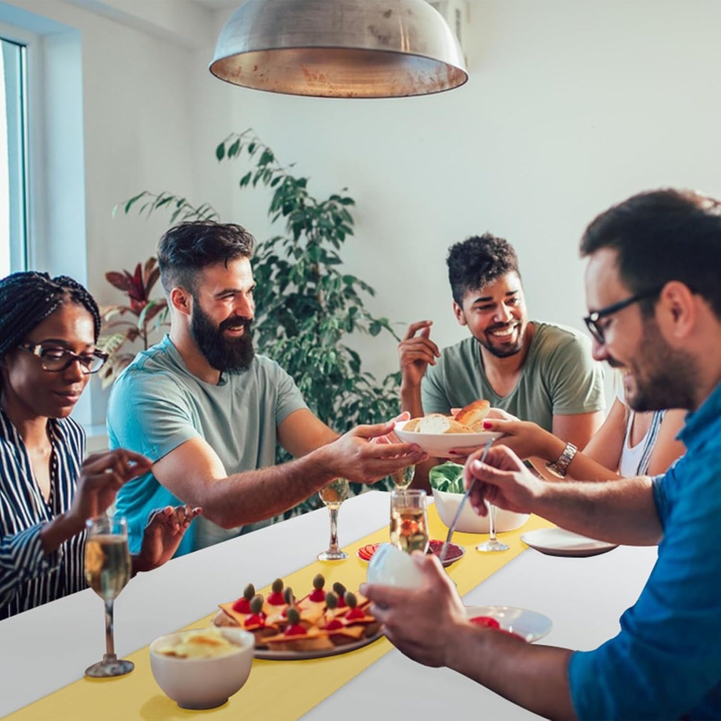 16 Packs Plastic Table Cloth Rectangle Table Runner, Disposable and Satin, White and Gold Tablecloth Cover for Birthday, Wedding, Anniversary, Christmas, New Year, Party Decorations