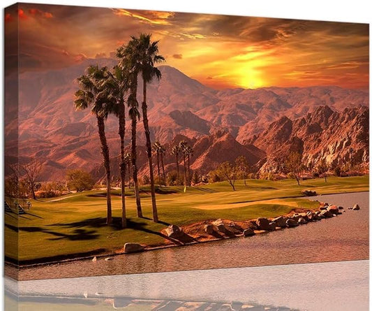 USA California Golf Course Wall Art by chenchenArt