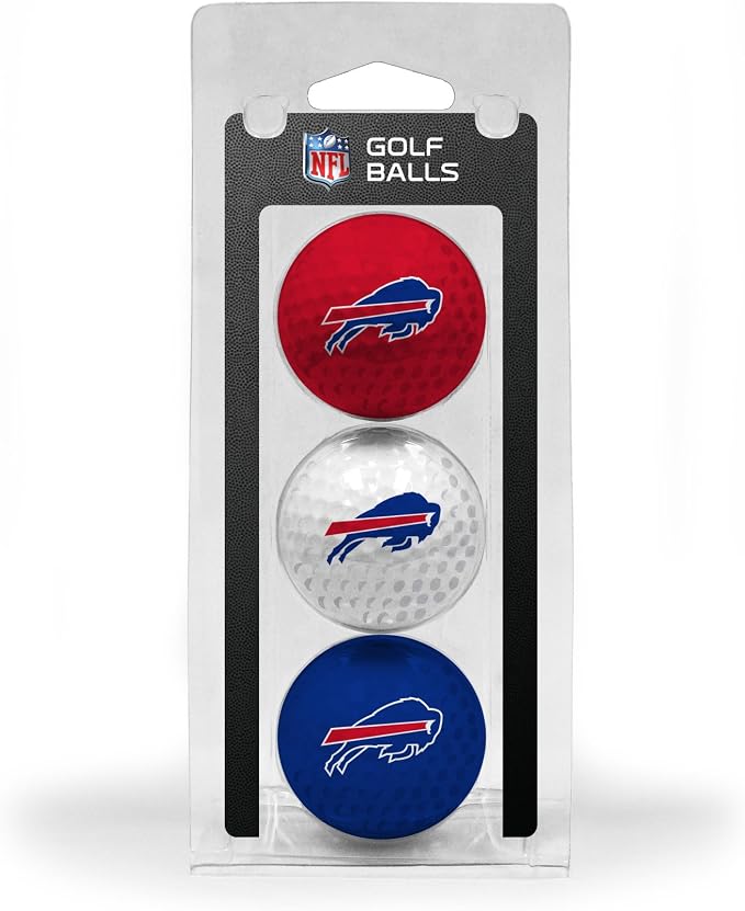Team Golf NFL Regulation Size Golf Balls, 3 Pack, Full Color Durable Team by TeamGolf