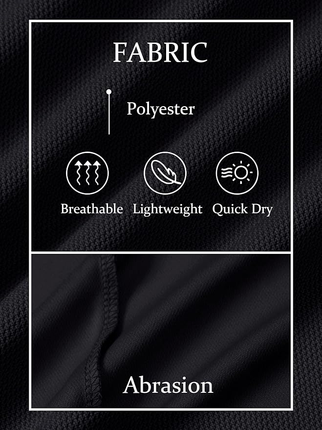 TACVASEN Mens Golf Shirt Dry Fit Mens Polo Shirts Short Sleeve Performance Golf - Image 6