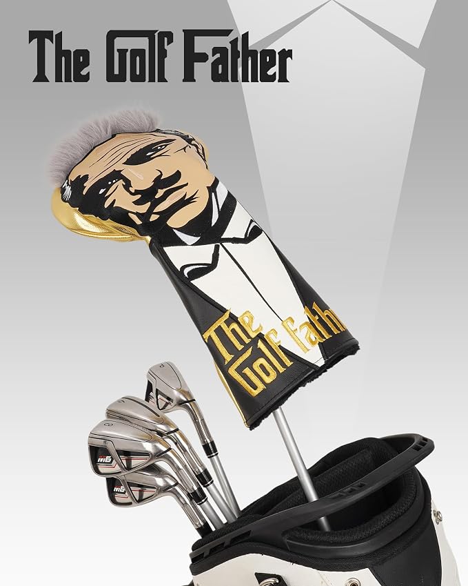 The Golf Father Golf Club Covers, Driver Fairway Hybrid Headcover, Funny Putter - Image 2