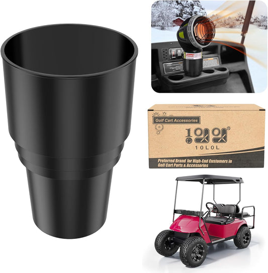 10L0L Golf Cart Heater Propane Cup Holder (NOT Heater Included) for EZGO for Club Car for Yamaha, Replacement Drink Holder Loading for 16.4 oz Portable Propane Heater Camping Gas Cylinder