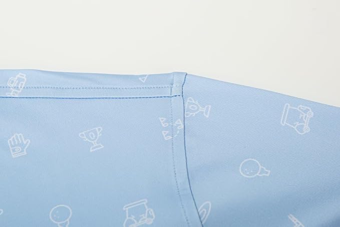 Mens Golf Shirts Quick Dry Moisture Wicking Casual Short Sleeve Performance - Image 3