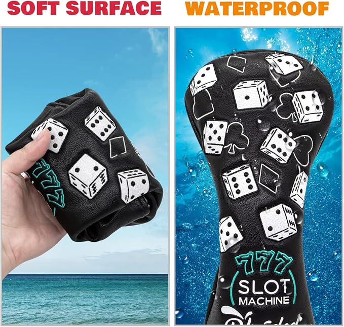 Golf Club Covers Lucky 777 Blade Putter Headcover Golf Driver Covers Fairway - Image 6