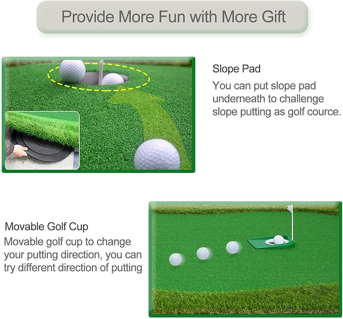 Golf Putting Green, Practice Putting Green Mat, Large Professional Golfing - Image 4