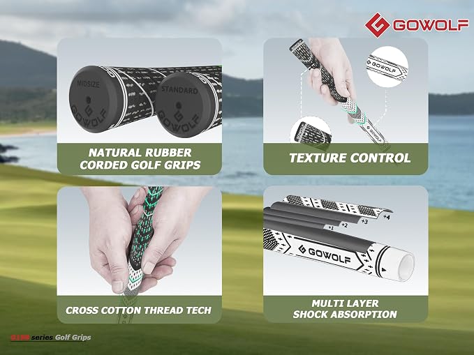 Gowolf Golf Grip Cord Rubber Multi-compound Golf Driver Irons Club Choose 13 - Image 5