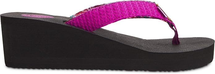 Floopi High Heel Wedge Sandals for Women-Comfort Yoga Mat Footbed for Support - Image 4