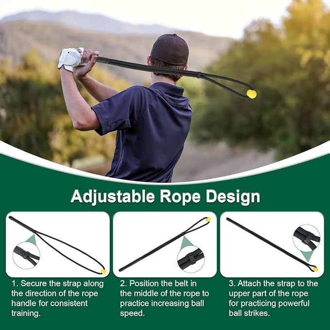 Golf Rope Swing Trainer & Aid – Elevate Speed Tempo Flexibility | All-Level - Image 3
