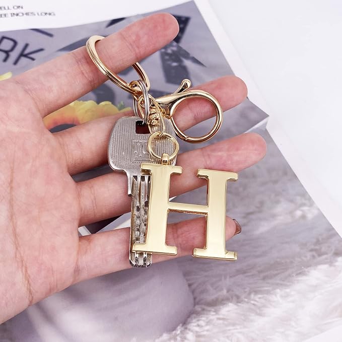 LAXPICOL Gold Letter A-Z Keychain - Image 3