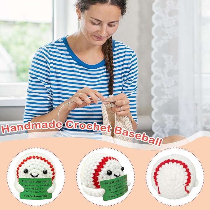 Funny Crochet Mini Baseball Gift - Image 6