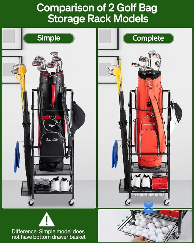 Golf Bags Storage Garage Organizer - Image 6