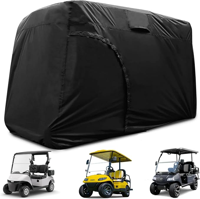 Golf Cart Cover 2/4/6 Passenger, Waterproof Golf Cart Rain Covers, Heavy-Duty by JOYMO%7CManufacturerSpecializingInCovers
