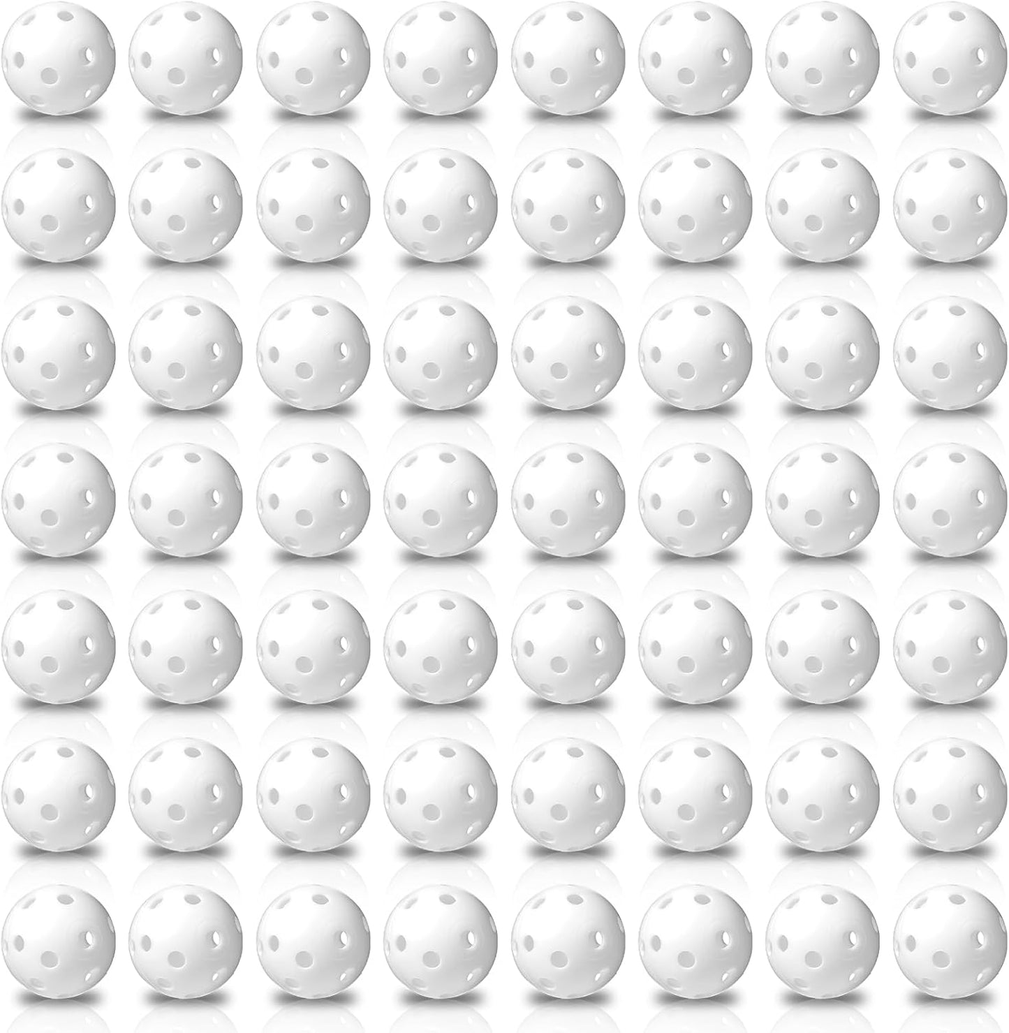 150pcs Practice Golf Balls – 42mm White Plastic Training Balls for Indoor/Outdoor Swing Practice, Driving Range & Backyard Use