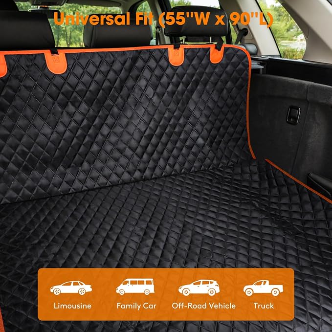 MIXJOY SUV Cargo Liner for Dogs, Waterproof Cargo Liner for SUV, Pet Dog Cargo - Image 3