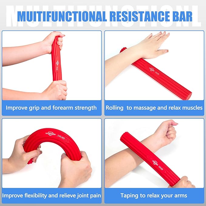 Flex Therapy Bar and Grip Strength Trainers set, Physical Therapy & Resistance - Image 4