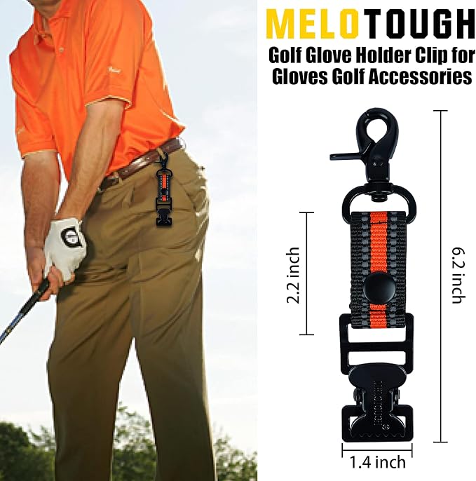 MELOTOUGH Golf Glove Clip Work Gloves Belt Clips - Image 2