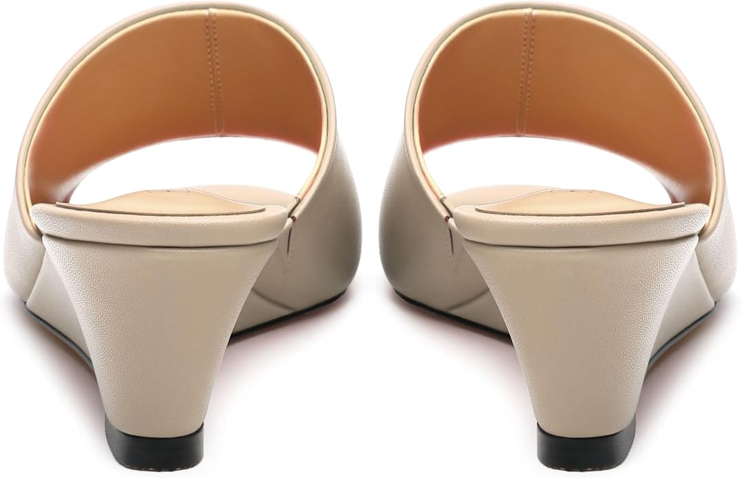 Wedge Sandals for Women Open Toe Wedge Heels Womens Matte High Heel Sandal - Image 4