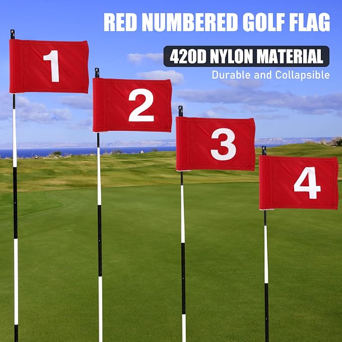 TOBWOLF 4PCS 15x22cm / 5.9x8.7in Golf Flags - Image 4