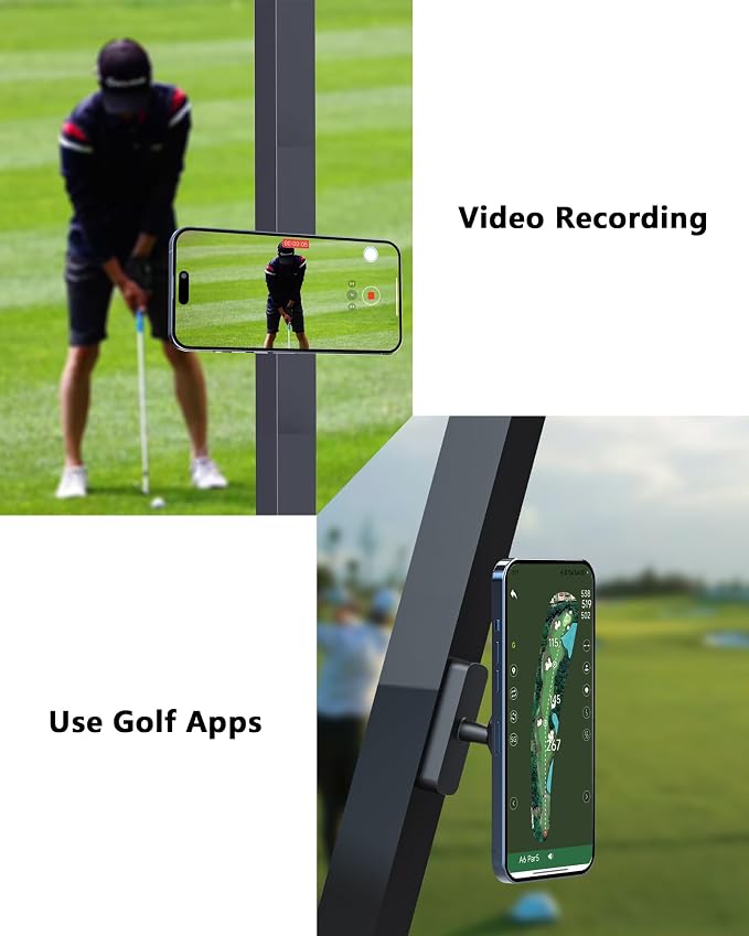 Magnetic Golf Cart Phone Holder：360 ° Rotatable Anti Shake Alloy Phone Mount - Image 5