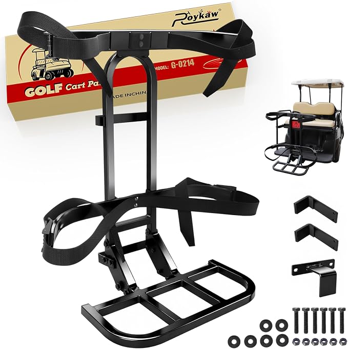 Roykaw Universal Golf Cart Rear Seat Bag Holder Compatible by Roykaw