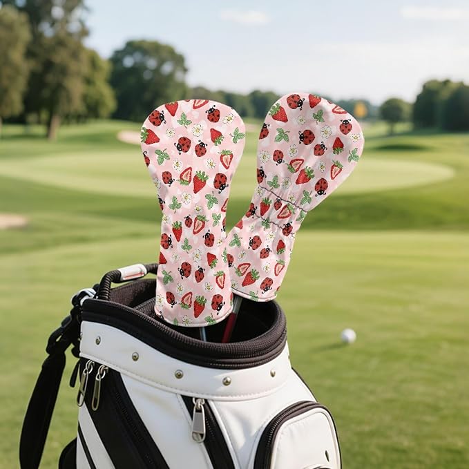 Golf Club Head Covers for Club Protective, Waterproof PU Leather Driver Fairway - Image 5