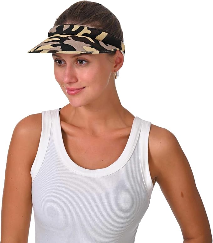 2 Pack Sun Visor Hats Women Men Clip On Wide Brim Visors Hat Outdoor Sports - Image 6