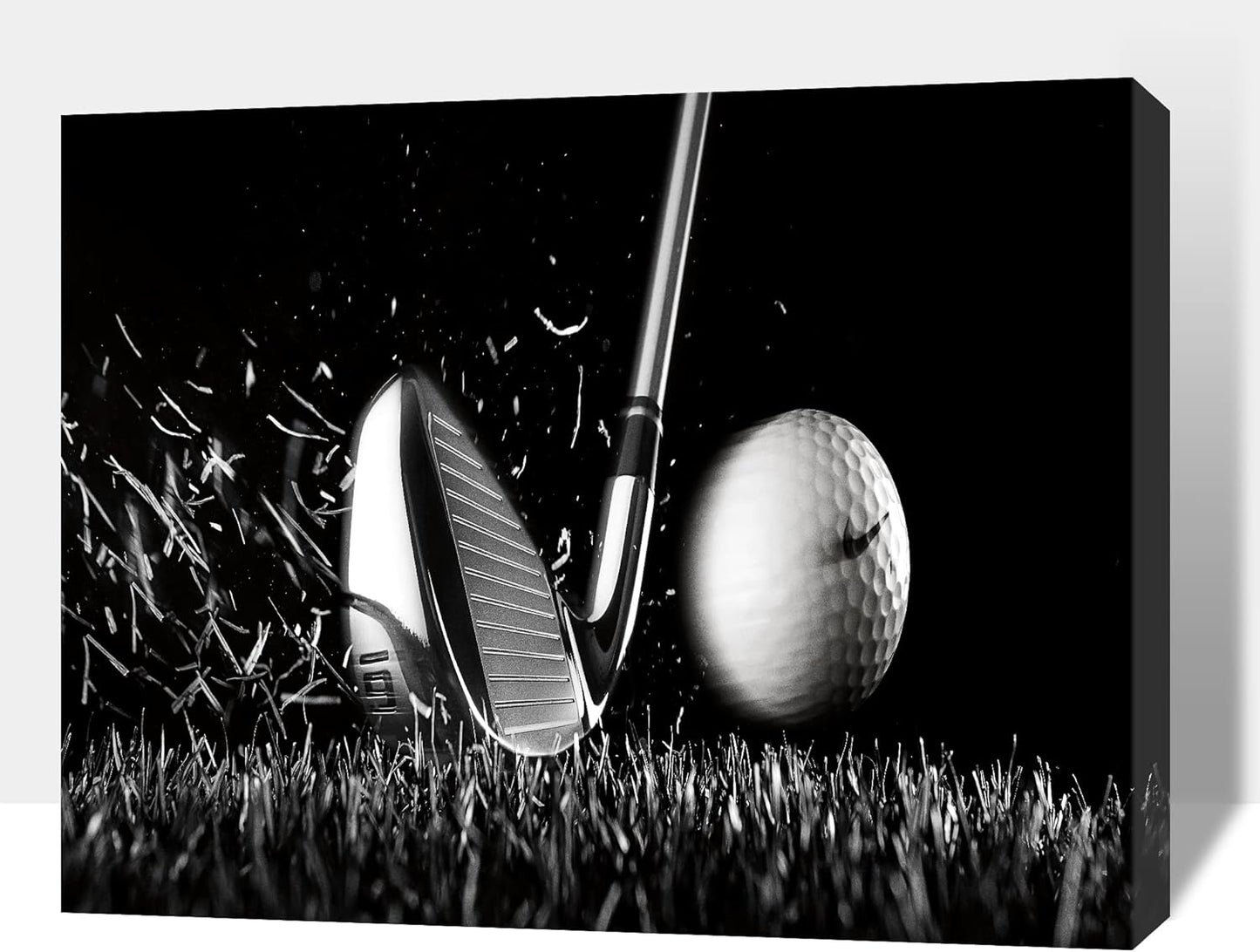 GUTTATY Golf Wall Art, Golf Pictures Posters Canvas Print Wall Decor for Golfer's Man Cave Home Ofice Ready to Hang (24x36 Inches)