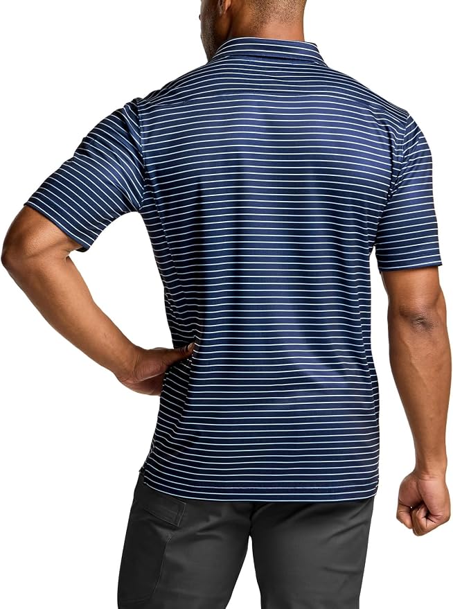 CQR Men's Polo Shirts, Tactical Short Sleeve Golf Performance Shirts, - Image 2