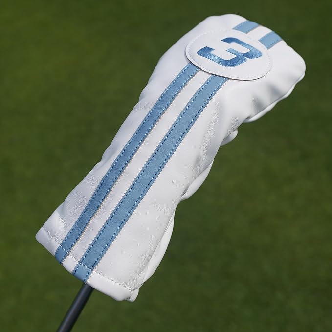 Single Headcover, Easy Slip-On Easy-Off Golf Club Head Cover, Fleece Lined - Image 3