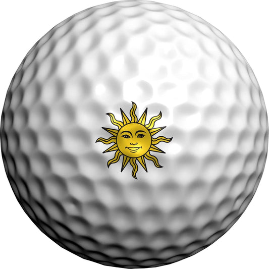 Golfdotz - USGA Rule Conforming Golf Ball Markers, Golf Ball Stickers for Marking Balls, No More Smearing from Stamps, Gifts for Golfers, Dads, and Retirees, (Tropical Collection; 18-32 Count)